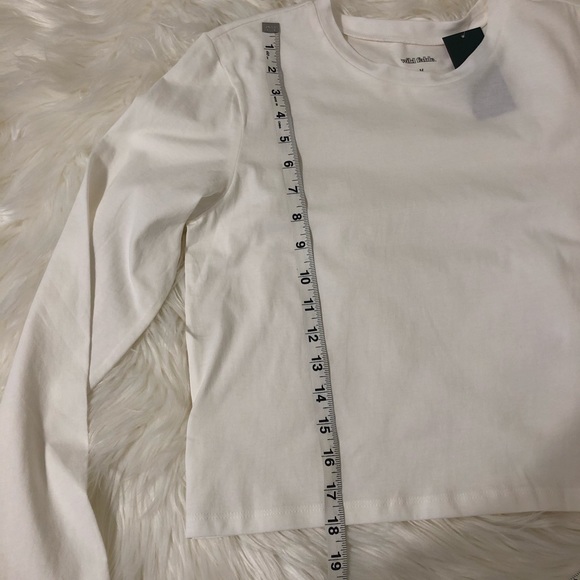Wild Fable Classic Long Sleeve White Tee MEDIUM - Picture 13 of 14